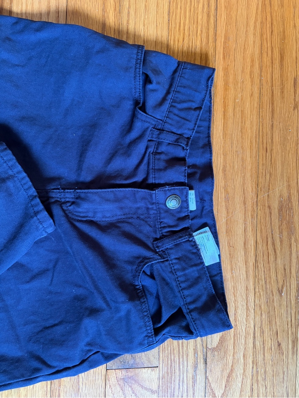 H&M Boys Cotton Navy Slim Pants - Picture 8 of 9
